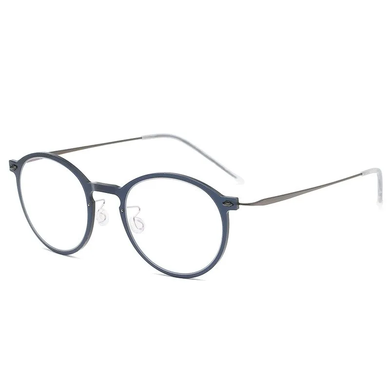 Aissuarvey Full Rim Titanium Frame Round Unisex Eyeglasses