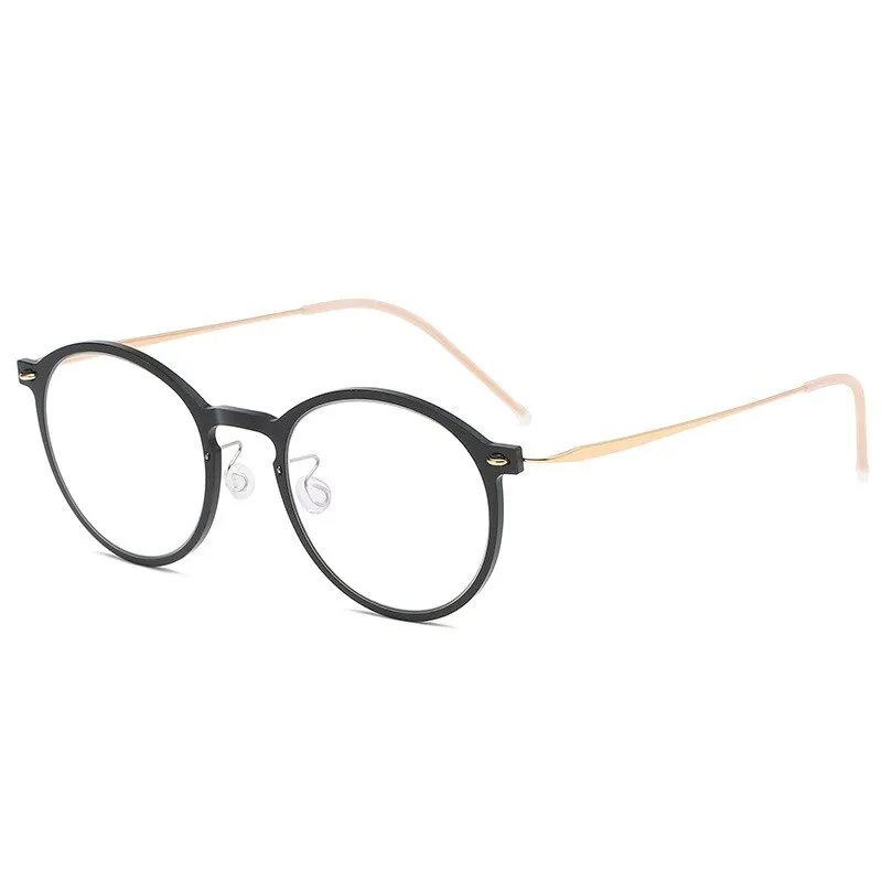 Aissuarvey Full Rim Titanium Frame Round Unisex Eyeglasses