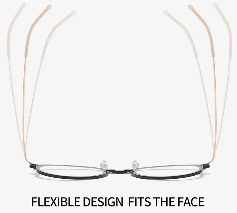 Aissuarvey Full Rim Titanium Frame Round Unisex Eyeglasses