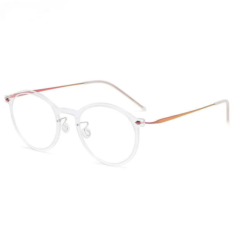 Aissuarvey Full Rim Titanium Frame Round Unisex Eyeglasses