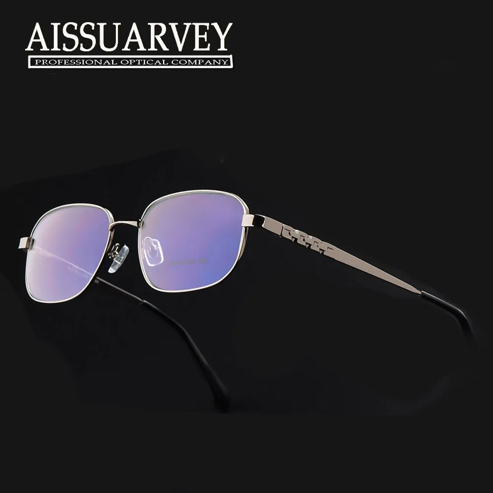 Aissuarvey Men's Full Rim Alloy Frame Eyeglasses Rectangular As3003