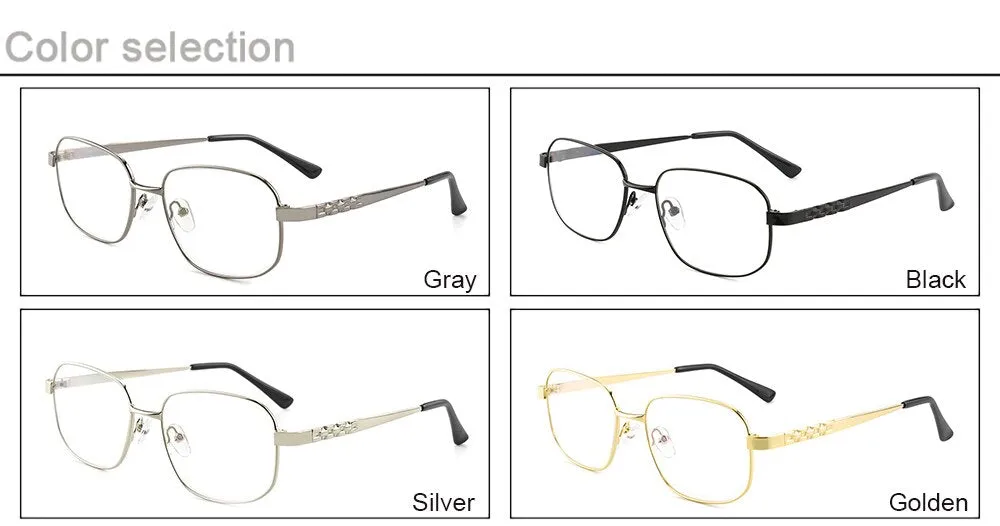 Aissuarvey Men's Full Rim Alloy Frame Eyeglasses Rectangular As3003