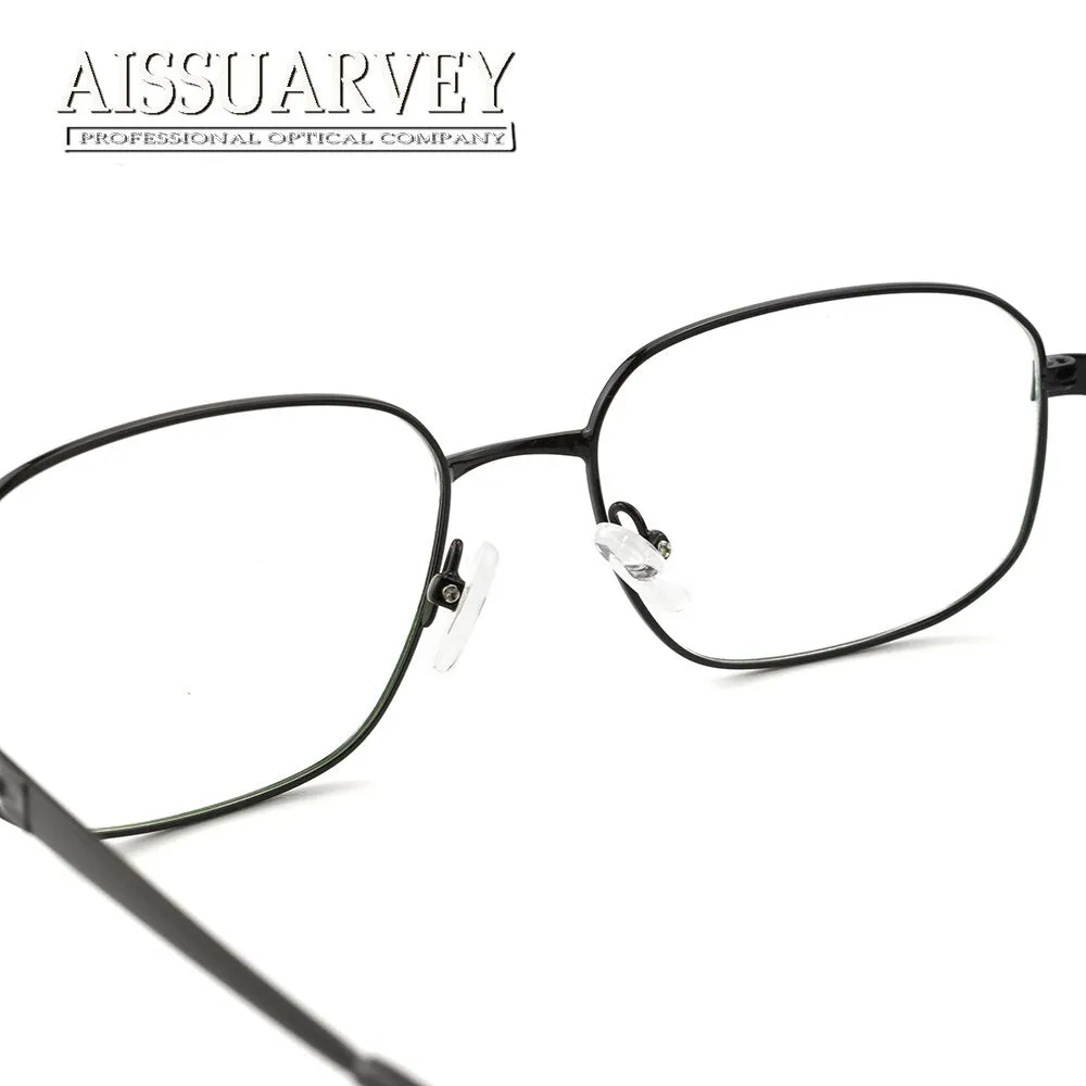 Aissuarvey Men's Full Rim Alloy Frame Eyeglasses Rectangular As3003