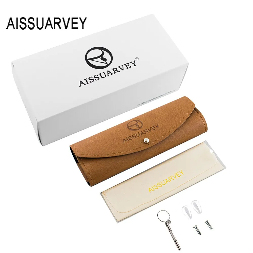 Aissuarvey Titanium Acetate Frame Unisex Full Rim Eyeglasses