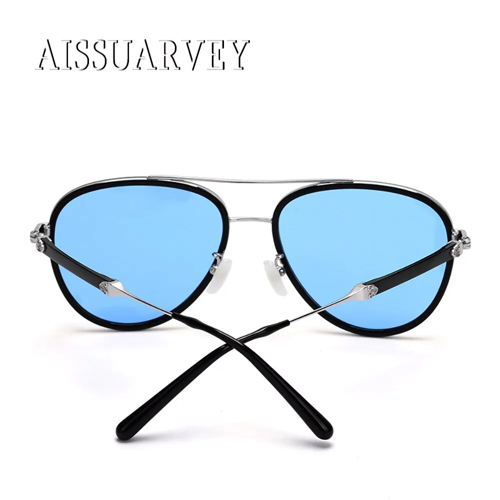 Aissuarvey Women's Full Rim Round Acetate Titanium Frame Polarized Sunglasses As120211