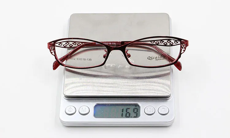 Bclear High-Grade Women Spectacle Frame Metal Alloy Eyeglasses Frame Half Frame Glasses Frame Eyeglasses S99002