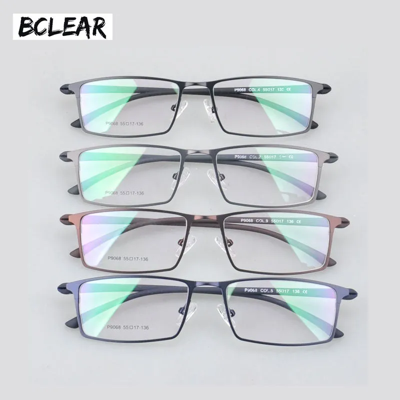 Bclear Hot Arrival Alloy Frame Eyeglasses Business Men Spectacle Frame For Full Frame 9068