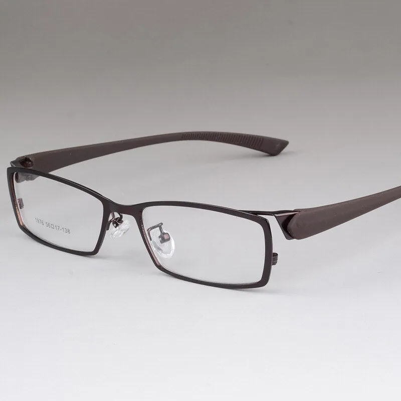 Bclear Men's Alloy Frame Full Rim Square Eyeglasses S1976