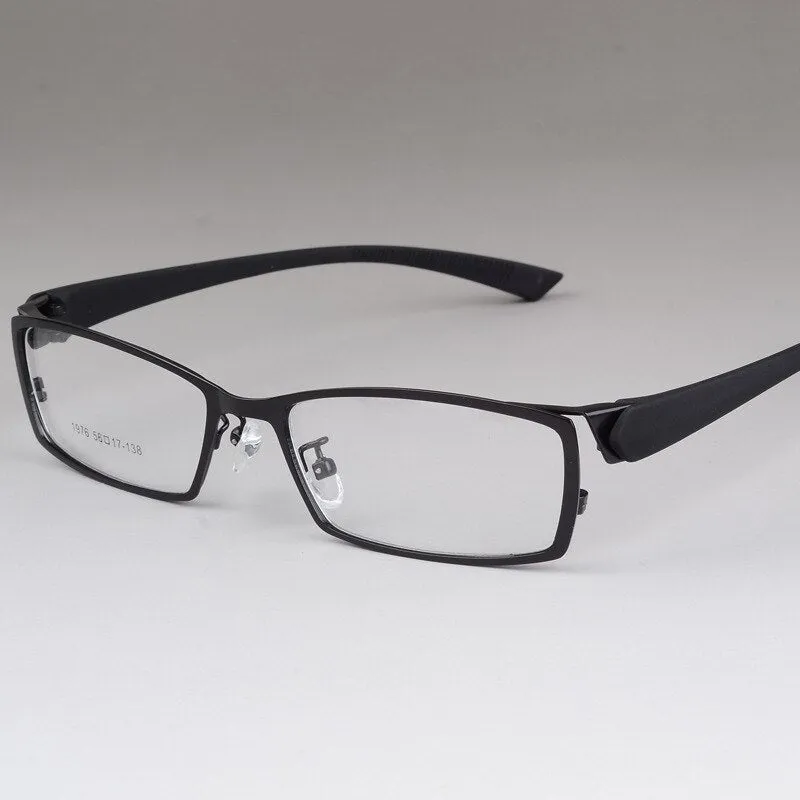 Bclear Men's Alloy Frame Full Rim Square Eyeglasses S1976