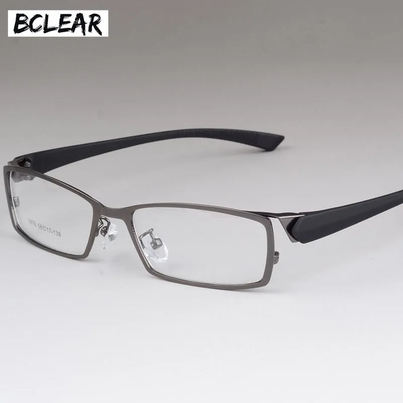 Bclear Men's Alloy Frame Full Rim Square Eyeglasses S1976