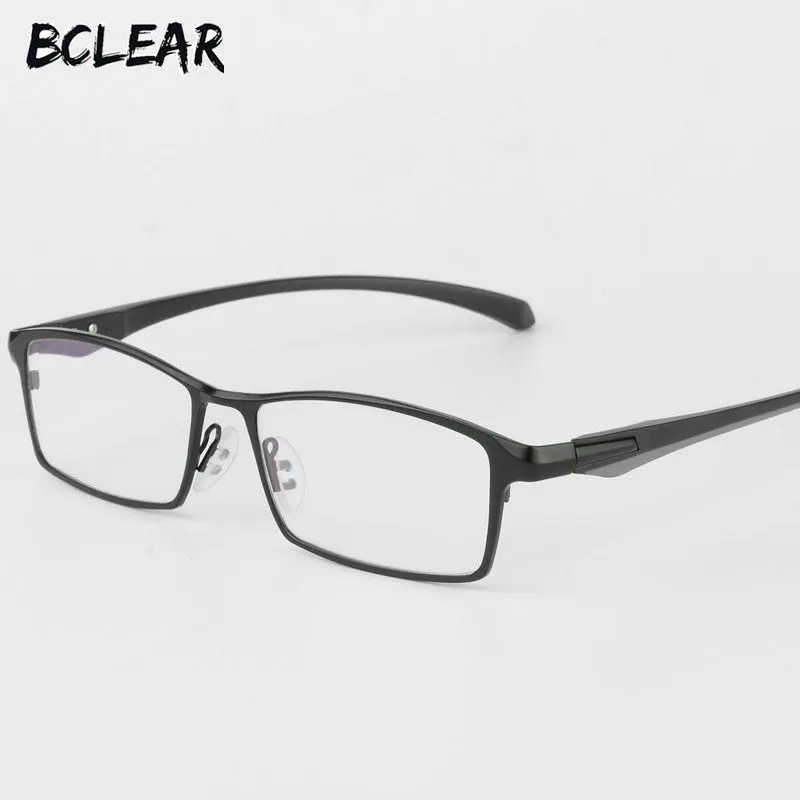 Bclear Men's Full Rim Alloy Frame Eyeglasses S9064