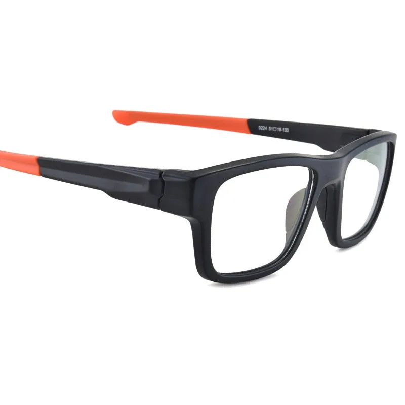 Bclear Men's Full Rim TR-90 Titanium Sports Eyeglasses Zt9224