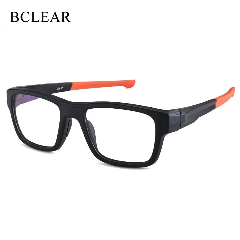 Bclear Men's Full Rim TR-90 Titanium Sports Eyeglasses Zt9224