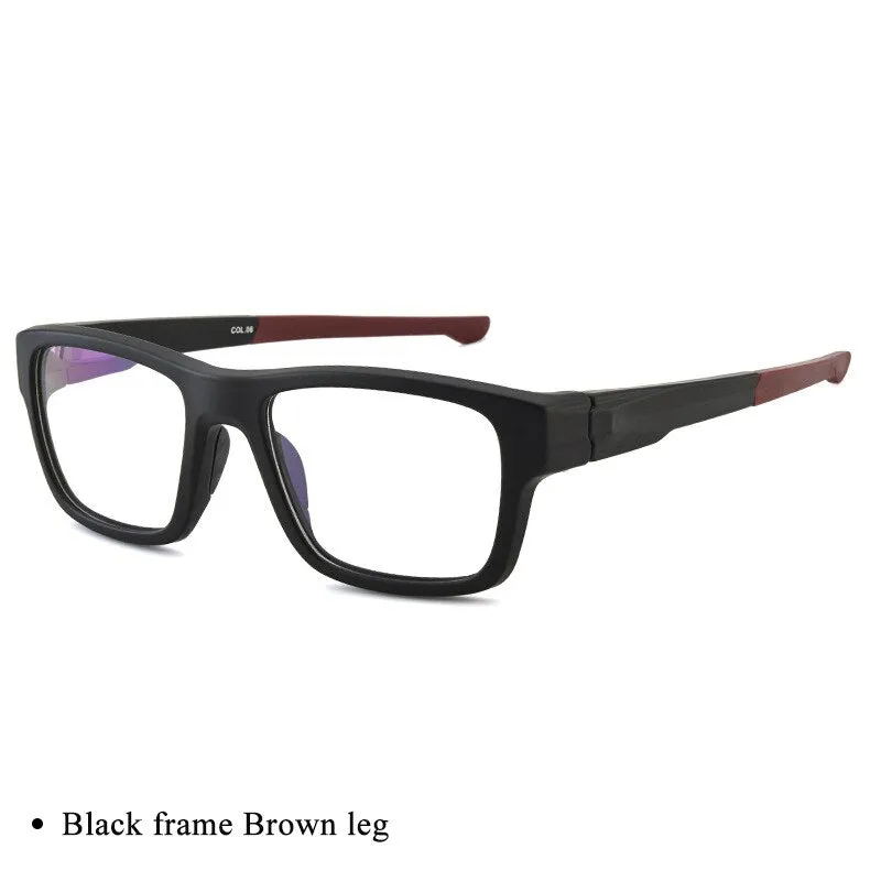 Bclear Men's Full Rim TR-90 Titanium Sports Eyeglasses Zt9224