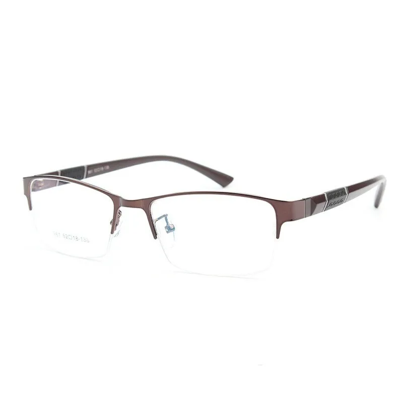 Bclear Men's Semi Rim Alloy Tr 90  Square Eyeglasses  961