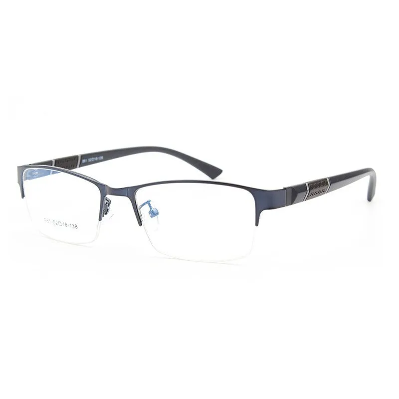 Bclear Men's Semi Rim Alloy Tr 90  Square Eyeglasses  961