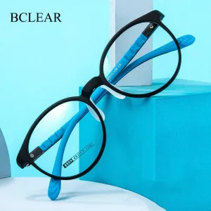 Bclear Unisex Children Full Rim Round TR 90 Titanium Eyeglasses Kd8809