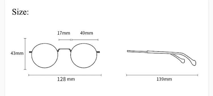 Bclear Unisex Children Full Rim Round TR 90 Titanium Eyeglasses Kd8809