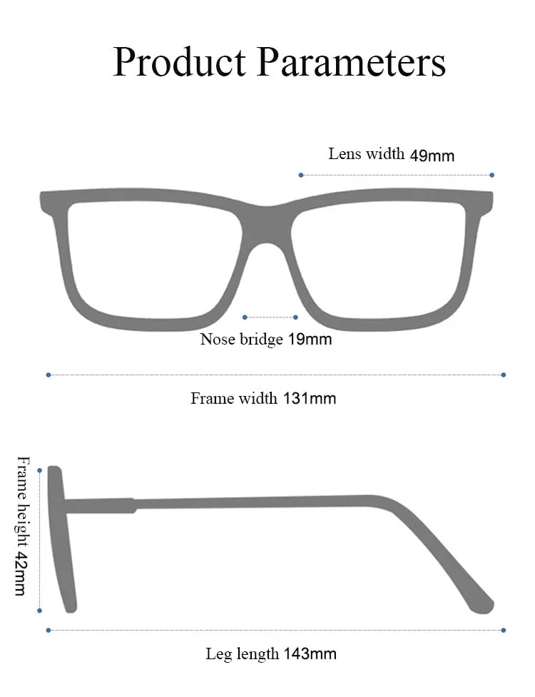 Bclear Unisex Full Rim Polygon Titanium Eyeglasses Lb5361