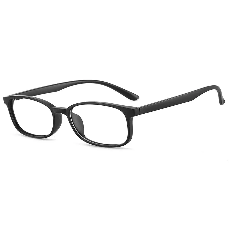 Bclear Unisex Small Full Rim Rectangle Plastic Eyeglasses 1058