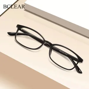 Bclear Unisex Small Full Rim Rectangle Plastic Eyeglasses 1058