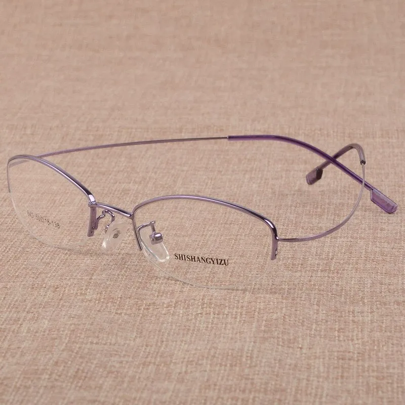 Bclear Women's Semi Rim Alloy Eyeglasses S643