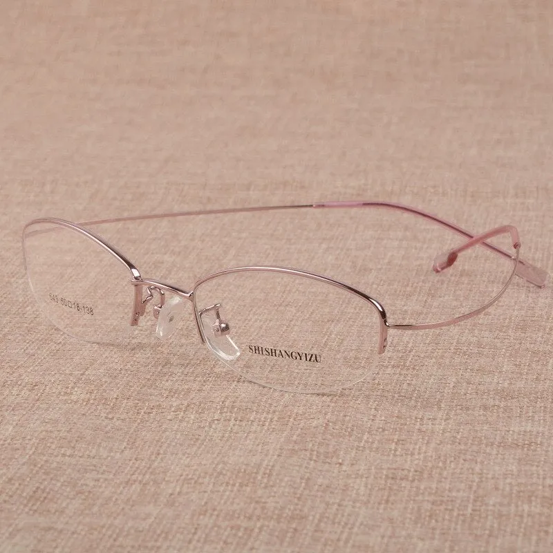 Bclear Women's Semi Rim Alloy Eyeglasses S643