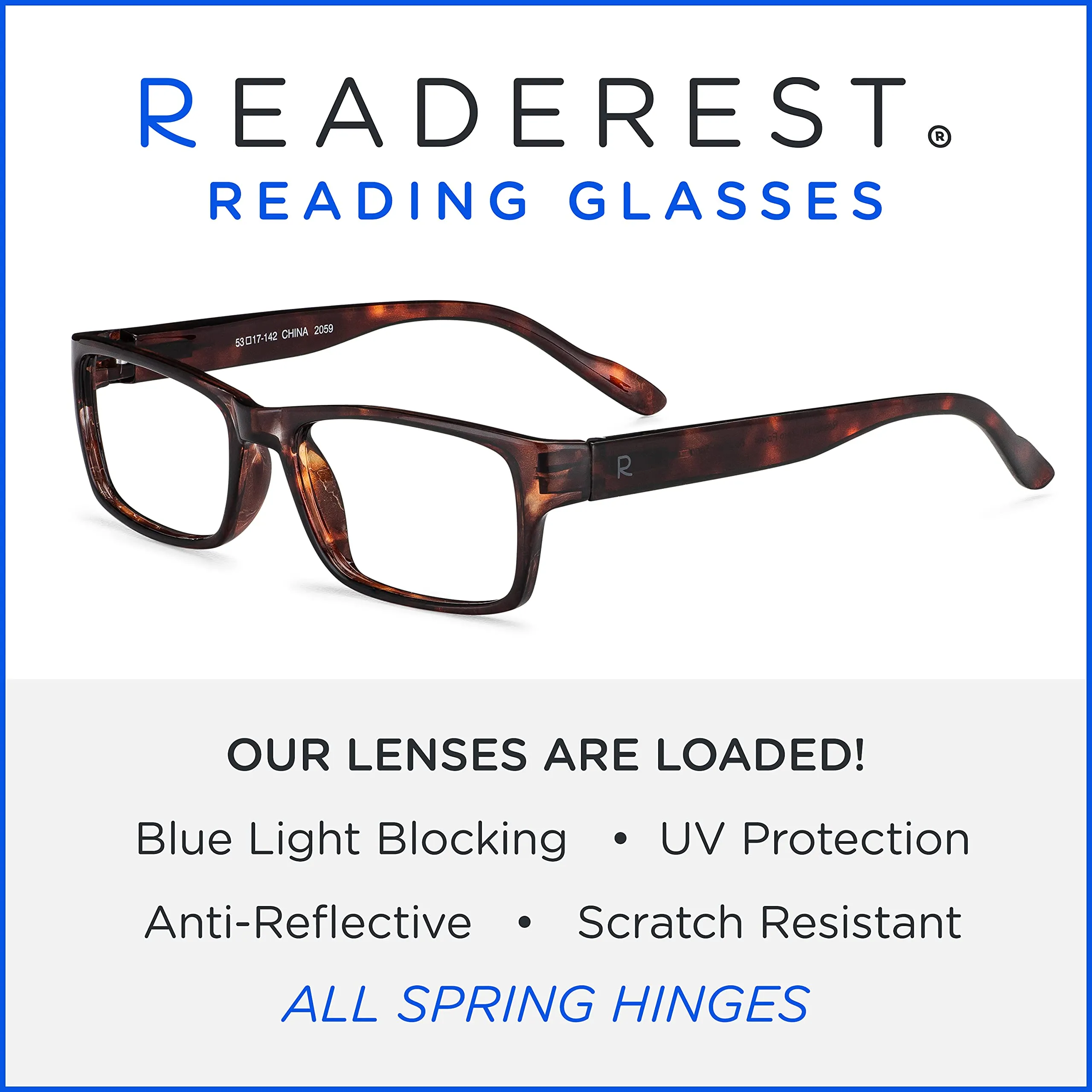 Blue-Light-Blocking-Reading-Glasses-Bourbon-Tortoise-3-25-Magnification Anti Glare