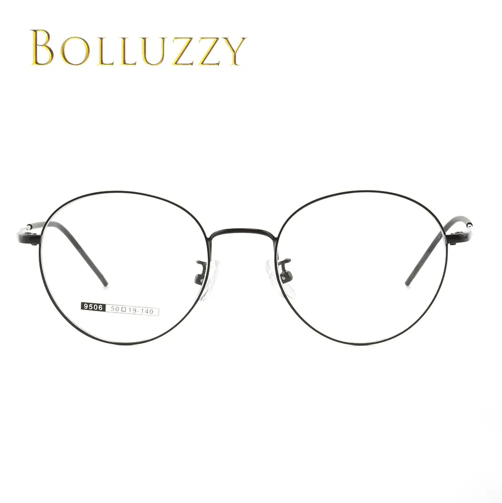 Bolluzzy Unisex Round Full Rim Acetate Eyeglasses Bo9506