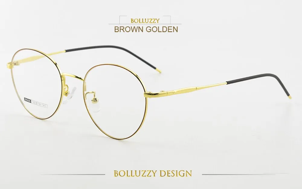 Bolluzzy Unisex Round Full Rim Acetate Eyeglasses Bo9506