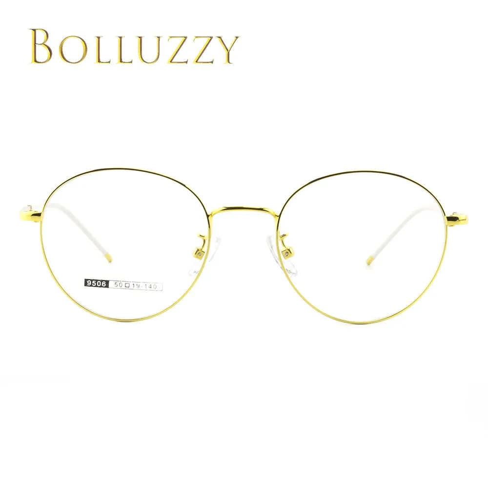 Bolluzzy Unisex Round Full Rim Acetate Eyeglasses Bo9506