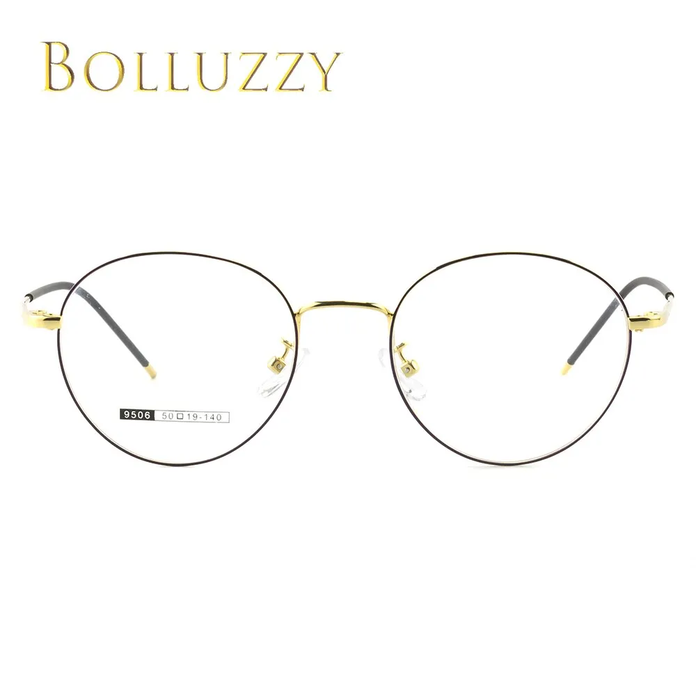 Bolluzzy Unisex Round Full Rim Acetate Eyeglasses Bo9506