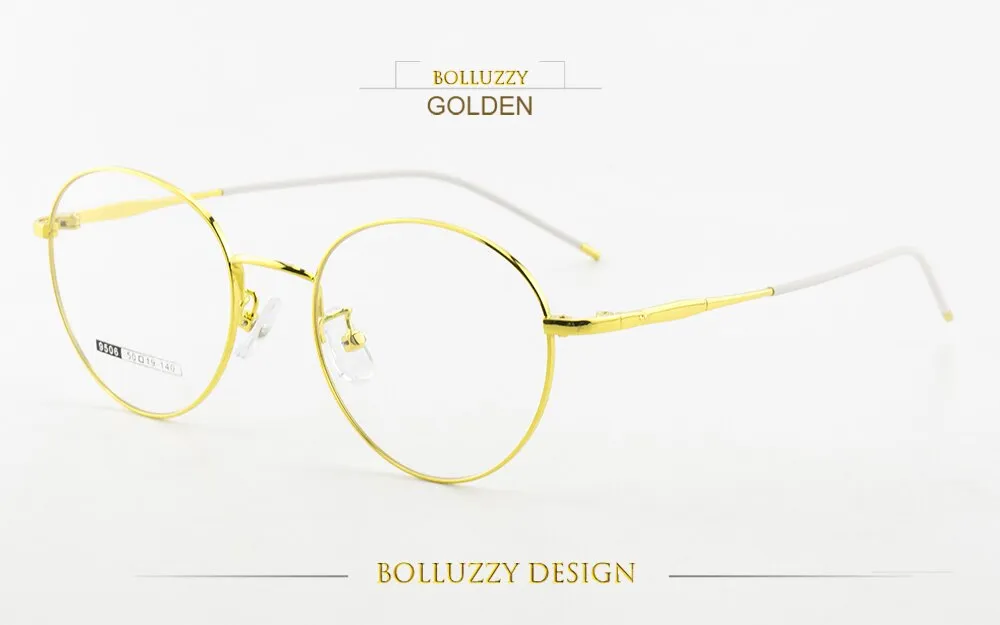 Bolluzzy Unisex Round Full Rim Acetate Eyeglasses Bo9506