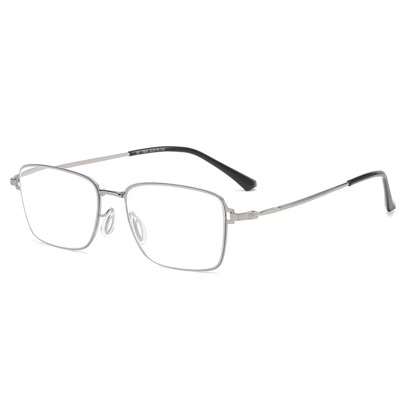 Brightzone Men's Full Rim Square Alloy Hyperopic Reading Glasses 7905/2005