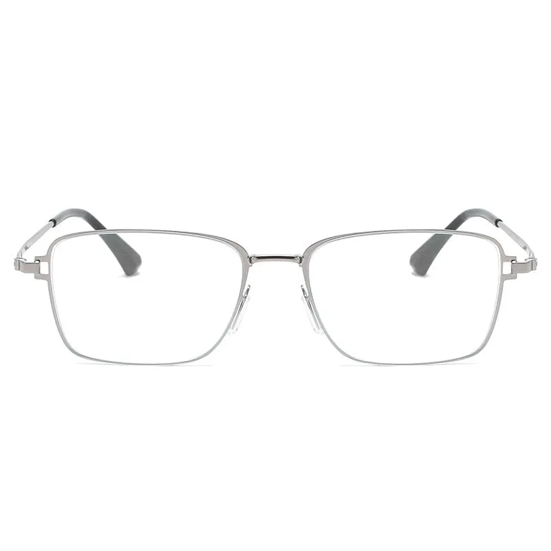 Brightzone Men's Full Rim Square Alloy Hyperopic Reading Glasses 7905/2005