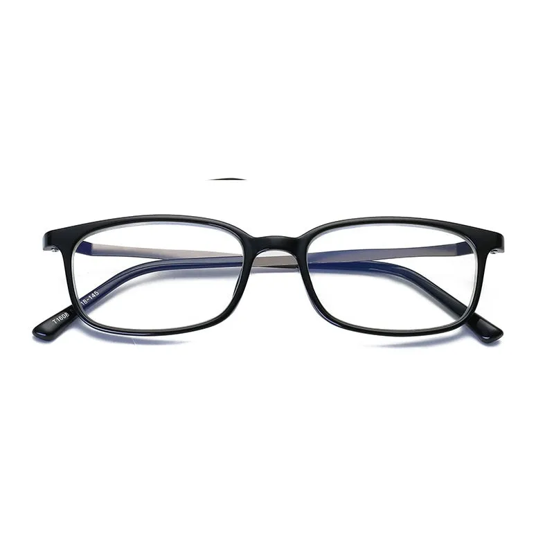 Brightzone Men's Full Rim Square Tr 90 Alloy Presbyopic Reading Glasses 1608