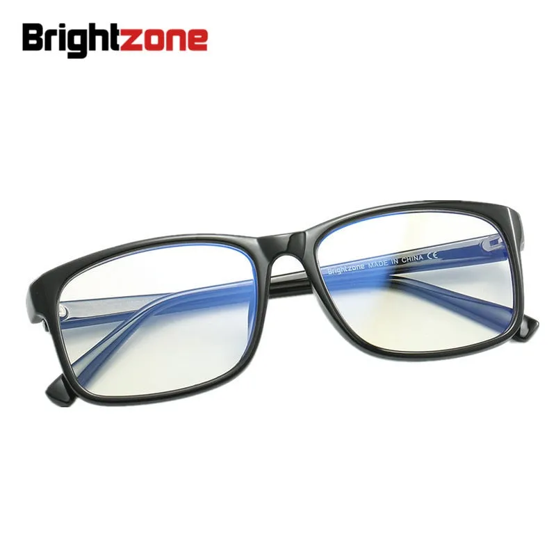 Brightzone Men's Full Rim Square Tr 90 Titanium Eyeglasses 6913