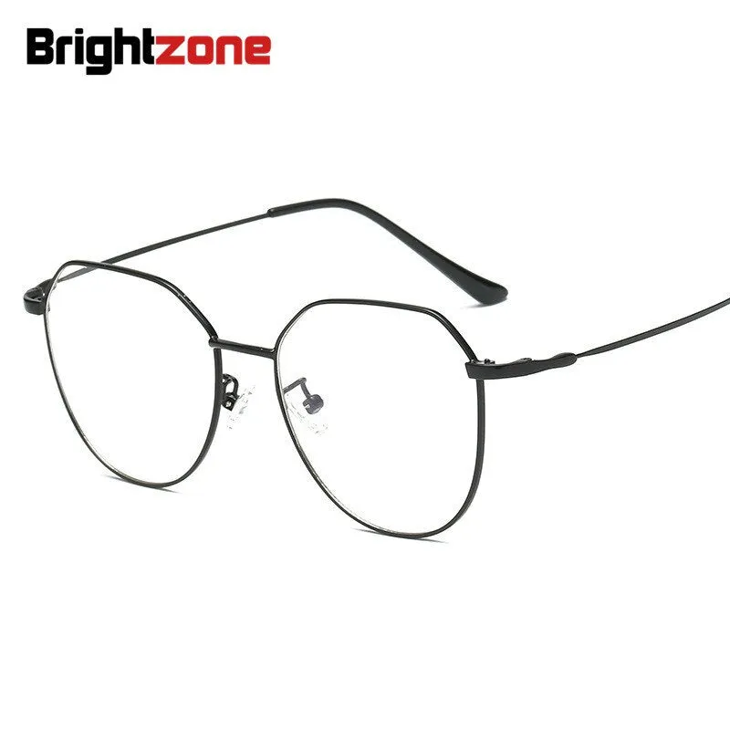 Brightzone Unisex Eyeglasses Full Rim Oval Alloy 1501