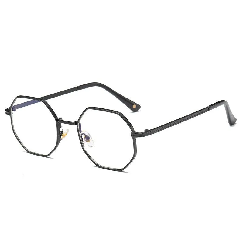 Brightzone Unisex Eyeglasses Full Rim Polygon Alloy