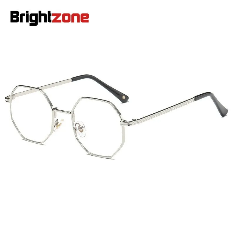 Brightzone Unisex Eyeglasses Full Rim Polygon Alloy