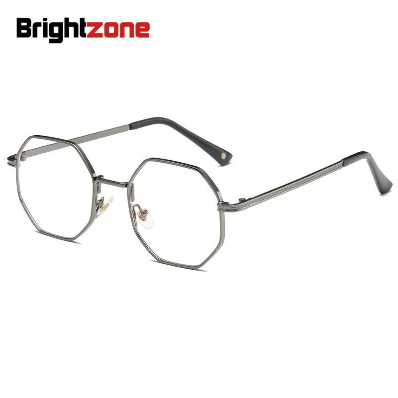 Brightzone Unisex Eyeglasses Full Rim Polygon Alloy