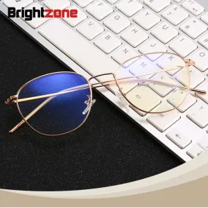 Brightzone Unisex Eyeglasses Full Rim Square Alloy 12046