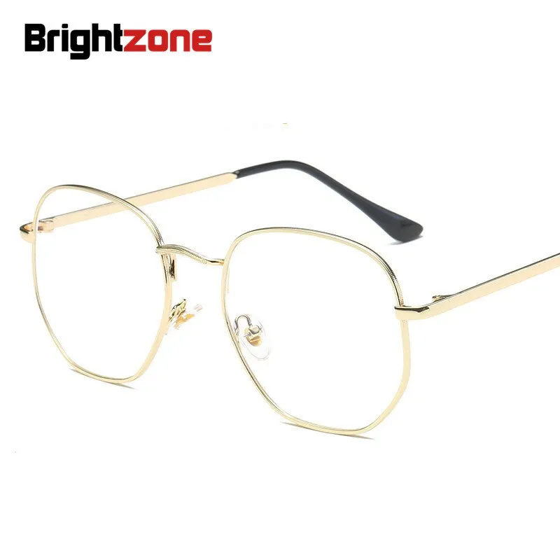 Brightzone Unisex Eyeglasses Full Rim Square Alloy Titanium