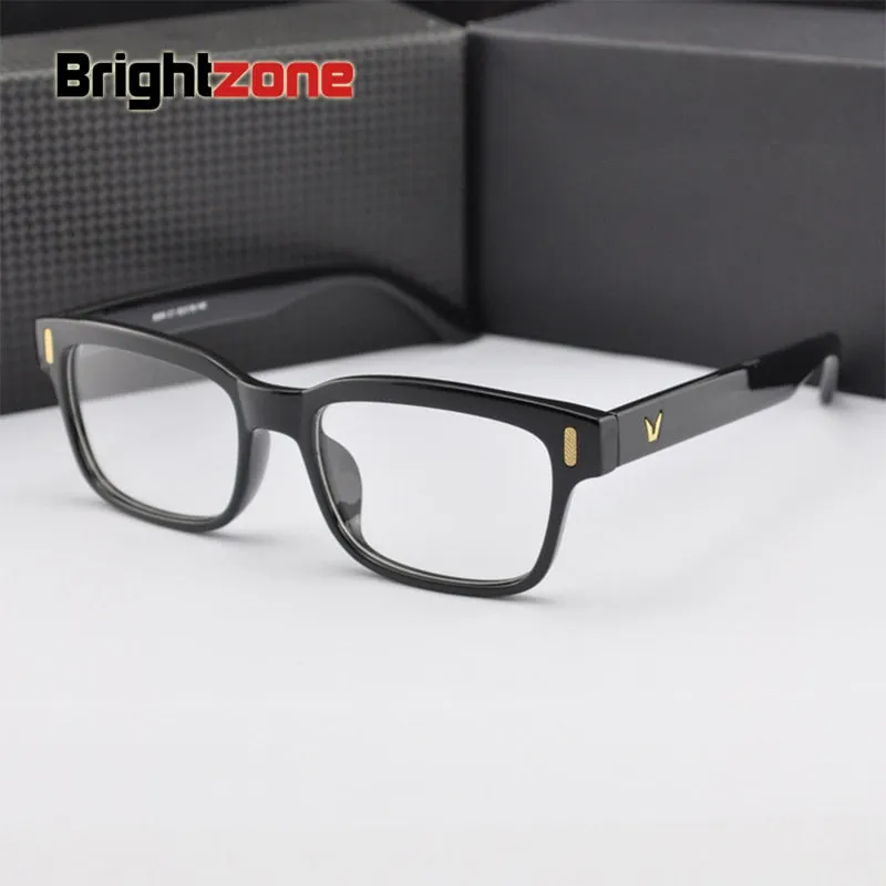 Brightzone Unisex Full Rim Rectangle Acetate Eyeglasses 8084