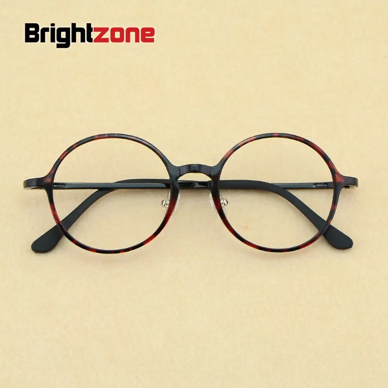 Brightzone Unisex Full Rim Round Alloy Eyeglasses 2063