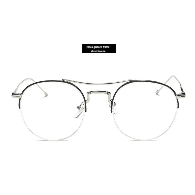 Brightzone Unisex Full Rim Round Alloy Eyeglasses 3263