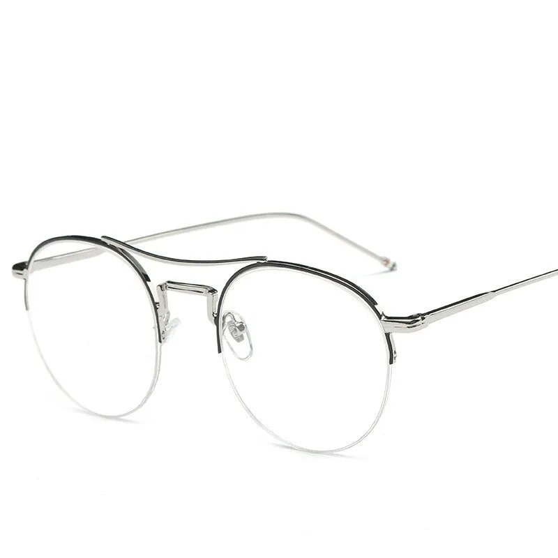 Brightzone Unisex Full Rim Round Alloy Eyeglasses 3263