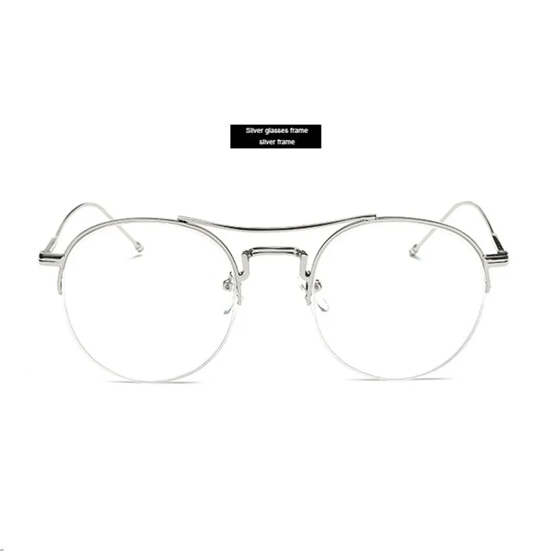 Brightzone Unisex Full Rim Round Alloy Eyeglasses 3263