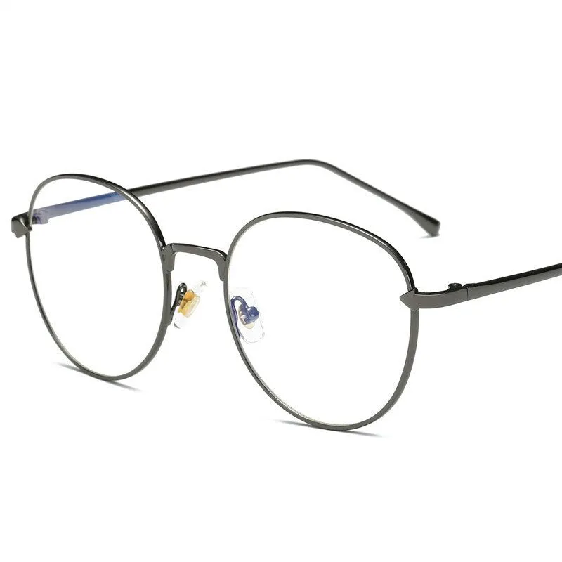 Brightzone Unisex Full Rim Round Aluminum Eyeglasses 26g