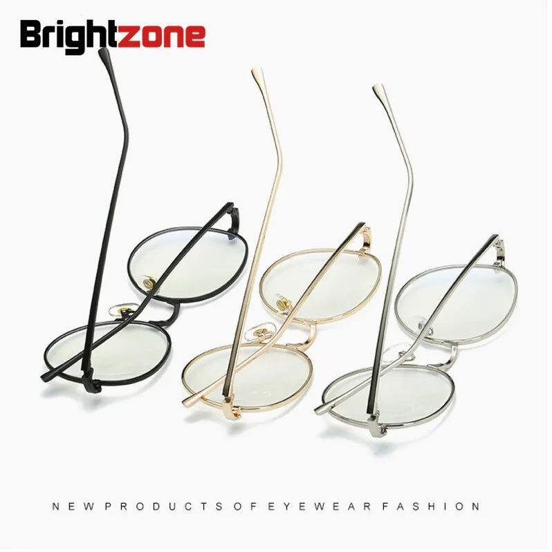 Brightzone Unisex Full Rim Round Aluminum Eyeglasses 26g